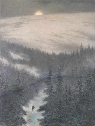 Print  Small farmer, 1902 - Theodor Kittelsen