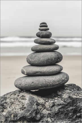 Tableau  Balanced Pebble Beach II - Andrea Haase Foto