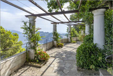 Poster Garden of Villa San Michele, Capri, Italy
