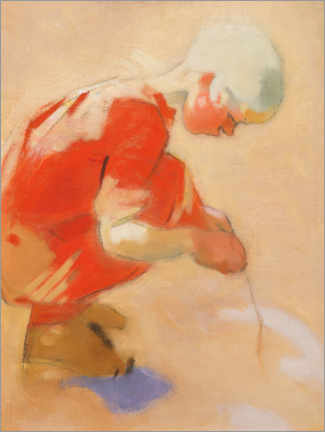 Tableau  Girl On The Sand - Helene Schjerfbeck
