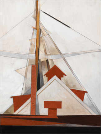 Print  Masts - Charles Demuth