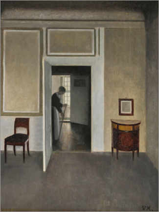 Print  Interior - Strandgade 30 - Vilhelm Hammershøi