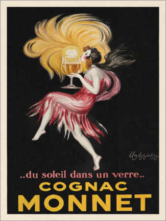Wandbild  Cognac Monnet - VIntage Advert - Leonetto Cappiello