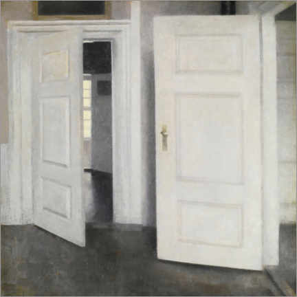 Poster White Doors
