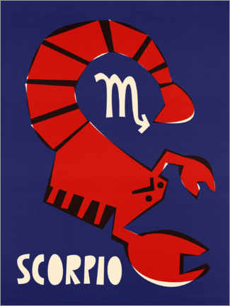 Poster Scorpio Zodiac Star Sign