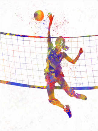 Wall print Volleyball player VI - nobelart