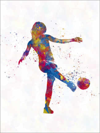 Poster Fußballspielerin XVII