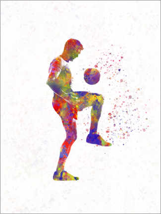 Poster Soccer player XII - nobelart