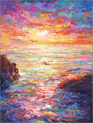 Wandbild  Farbenfrohes Meer - Leon Devenice