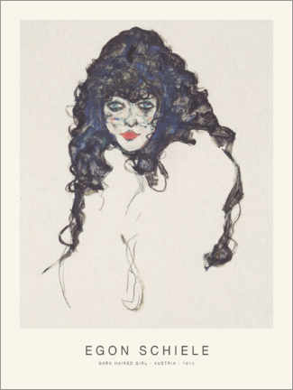 Poster Dark Haired Girl, 1914