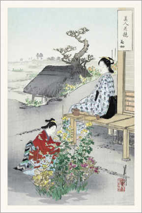 Tableau  The Chrysanthemums - Ogata Gekkō