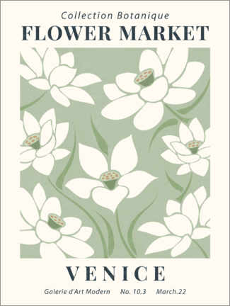 Poster Flower Market Venice