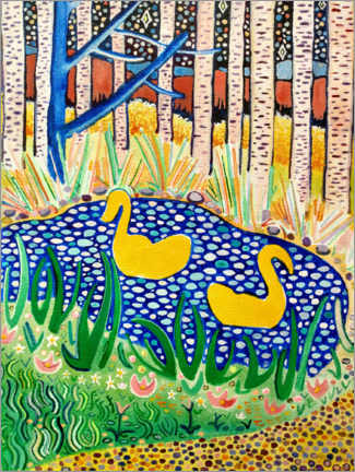 Plakat Golden Geese