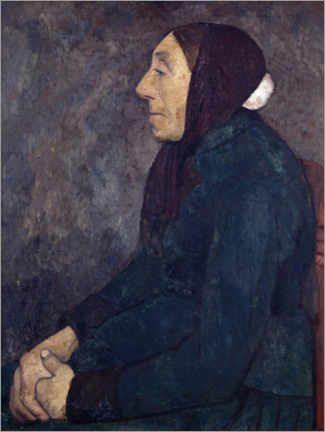 Poster Sitzende alte Bäuerin, 1903