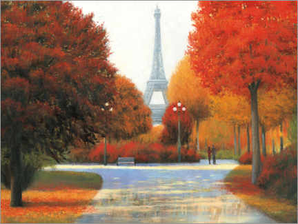 Poster Herbst in Paris