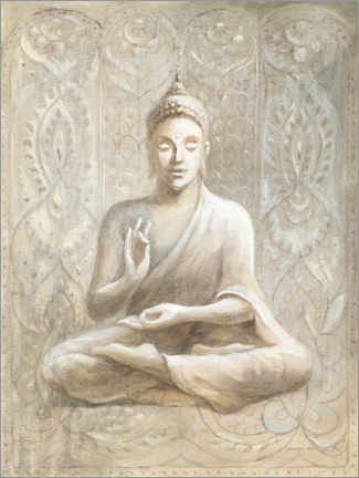 Poster Friedvoller Buddha