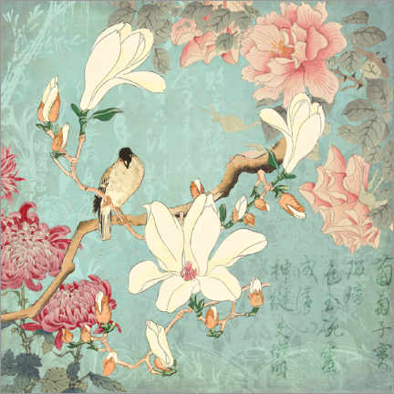 Plakat Chinese Magnolia Garden