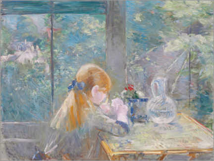 Wandbild  Auf der Veranda - Berthe Morisot
