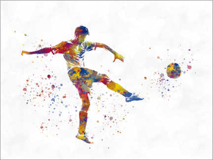 Canvas print Soccer player XXV - nobelart