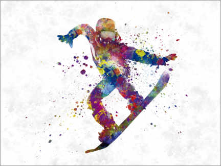 Poster  Snowboarder V - nobelart
