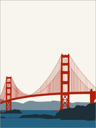 Reprodução  Golden Gate Bridge, San Francisco - Sybille Sterk