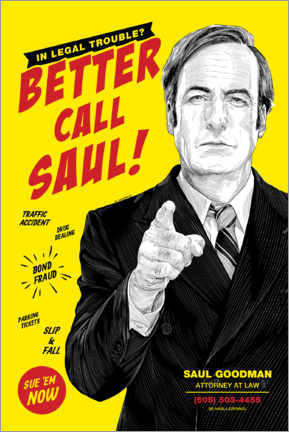 Wall print Better Call Saul! - Paola Morpheus