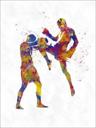 Poster  Boxing fight VII - nobelart