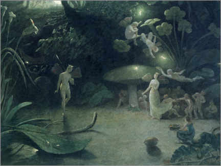 Print  Scene from &#039;A Midsummer Night&#039;s Dream&#039;, 1832 - Francis Danby