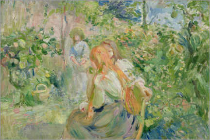 Wall print  In the Garden at Roche-Plate, 1894 - Berthe Morisot