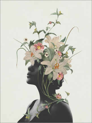 Wall print  Lily Flower - Frida Floral Studio