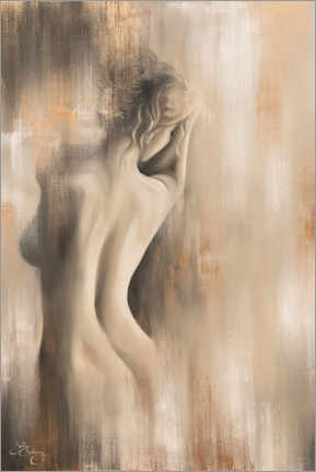 Poster Immersed, female nude II