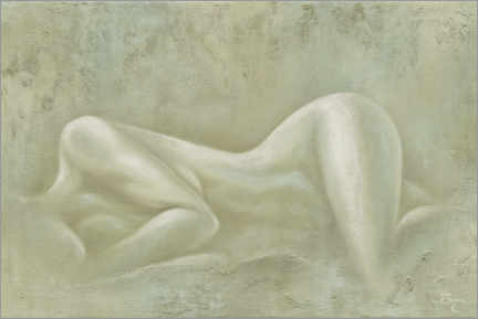 Wall print  Regenerate Emerald, female nude - Isabella Karolewicz