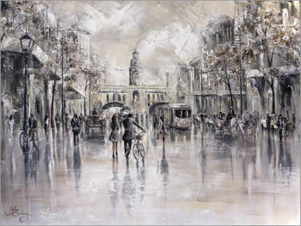 Stampa su tela  Elizabeth Street, Melbourne Vibes - Isabella Karolewicz