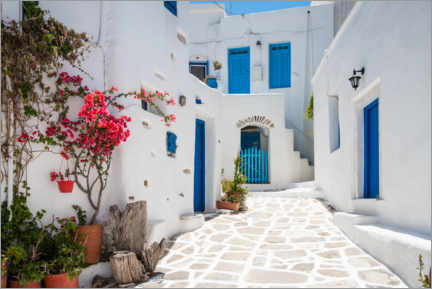 Juliste In a village in Paros, Greece