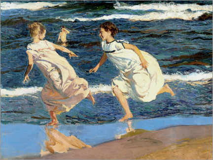 Taulu  Running Along the Beach (detail) - Joaquín Sorolla y Bastida