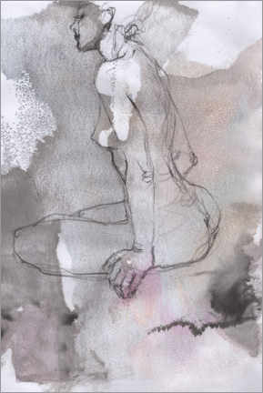 Wall print  Sensual female nude I - Samira Yanushkova