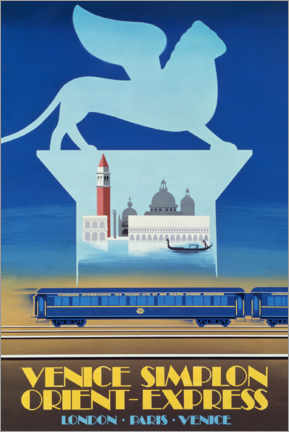 Wall print  Venice Simplon Orient Express - Pierre Felix Fix-Masseau