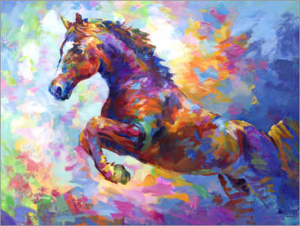 Poster Colorful Horse II