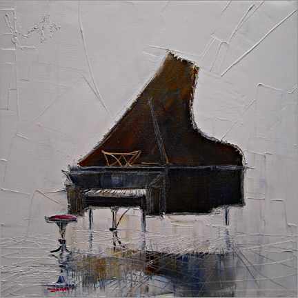 Wandbild Das Piano - Justyna Kopania