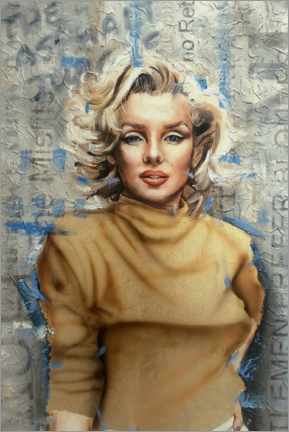 Poster Marilyn in gold
