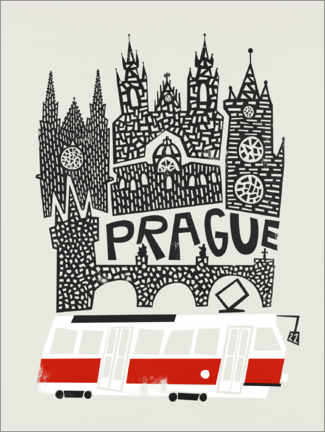 Wall print  Prague - Fox &amp; Velvet