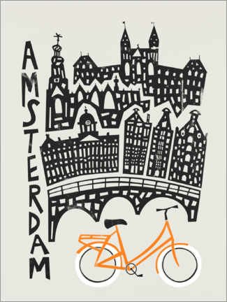 Poster  Amsterdam - Fox &amp; Velvet