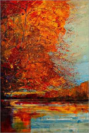 Tableau Autumn Glow on the Water II - Justyna Kopania
