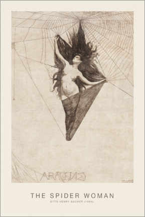 Póster Arachne, The Spider Woman, 1884