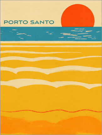 Wall print  Summer Abroad - Porto Santo - Jacob Green