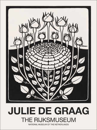 Wall print  The Rose Bush - Rijksmuseum - Julie de Graag
