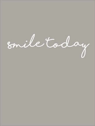 Acrylic print  Smile Today - Typobox