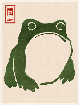 Lærredsbillede  Grumpy Toad I - Matsumoto Hoji