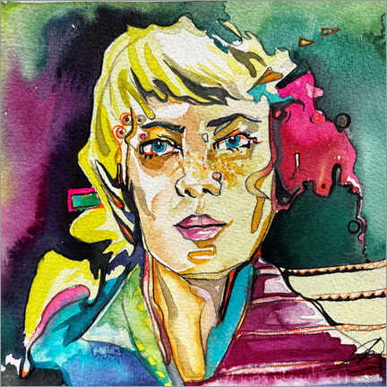 Veggbilde  Watercolour Portrait IV - Keti Teichner