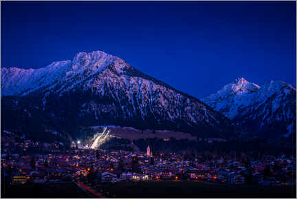 Póster  Oberstdorf City Lights - Andreas Kossmann
